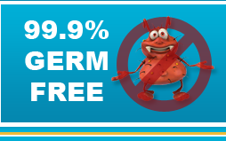 99.9% Germ Free Cleaning System